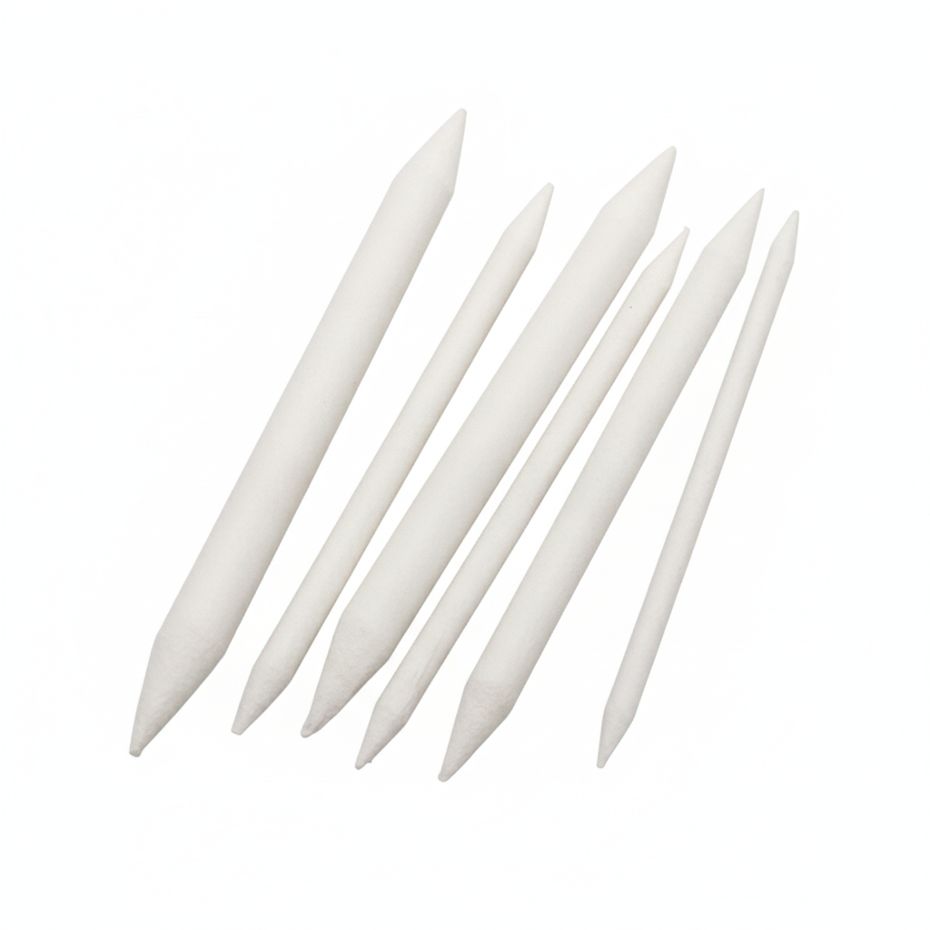 Picture of 6PCs Blending Smudge Tortillon Stump Sketch 6 Sizes Art Drawing Tool Pastel 120mm 125mm 130mm 135mm 140mm 150mm