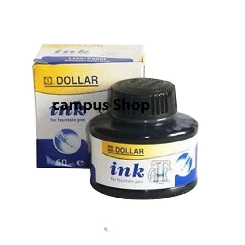Picture of DOLLAR CALLIGRAPHY INK FOUNTAIN PEN INK BOTTLES-60.0ml-Black,
