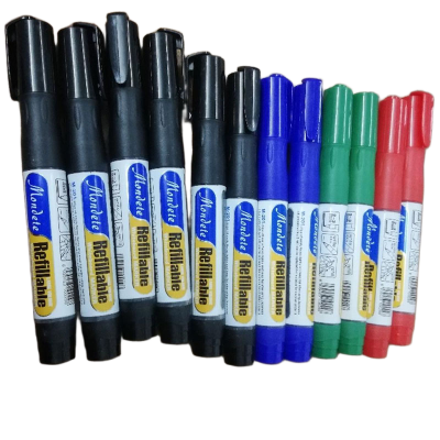 Picture of White Board Refillable Marker 6 pcs (3 Black, 1 Red, 1 Blue, 1 Green)