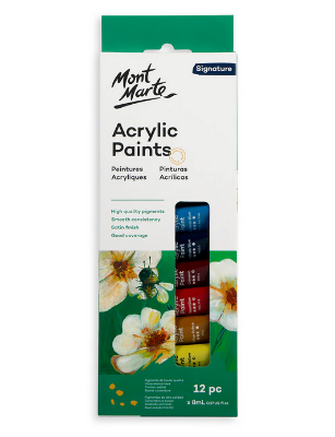 Picture of Mont Marte Acrylic Paint Set 12pc x 8ml