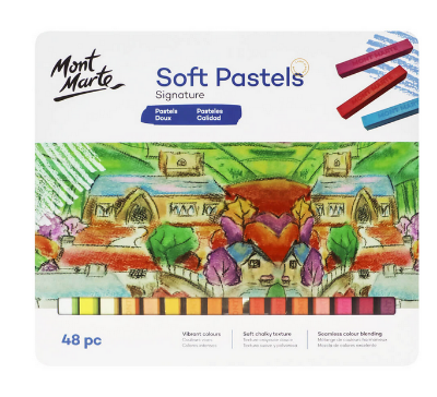 Picture of Mont Marte Soft Pastels Signature in Tin Box 48pc
