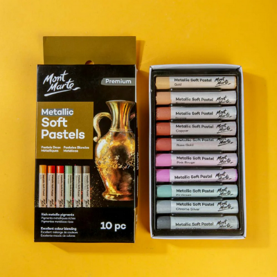 Picture of Mont Marte Metallic Soft Pastels Premium 10pc