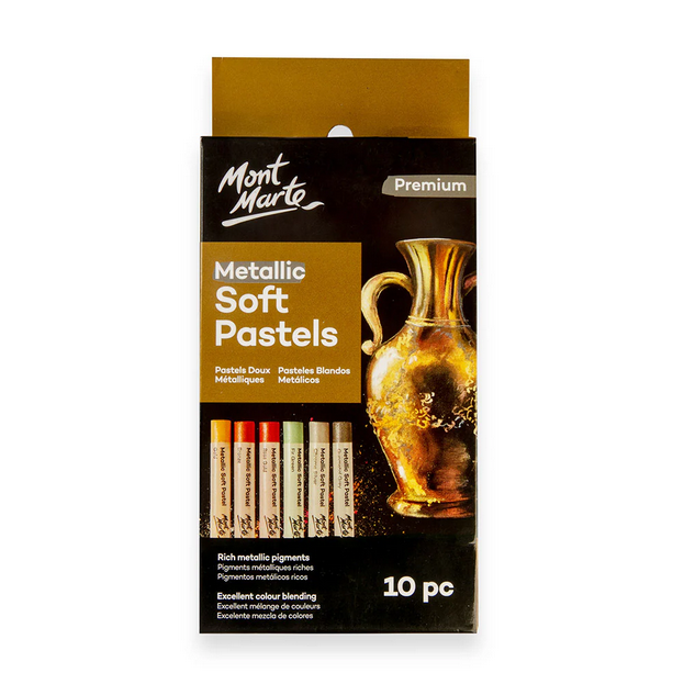 Picture of Mont Marte Metallic Soft Pastels Premium 10pc