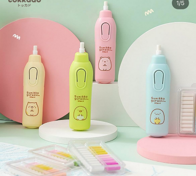 Picture of Electric Eraser With Fan Kawaii Kuromi Mymelody Novel Erasers Prize Students The Pencil Eraser Unique School Gifts