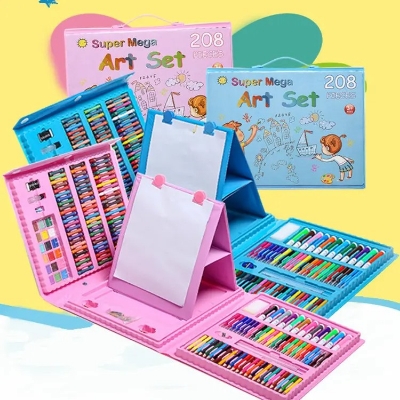 Picture of Drawing Art Set Painting Drawing Supplies 208 Pcs For Kids Box Artist Printing Art Set
