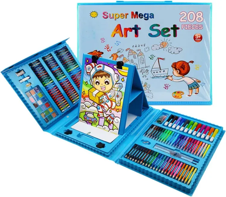 Picture of Drawing Art Set Painting Drawing Supplies 208 Pcs For Kids Box Artist Printing Art Set