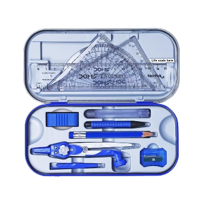 Picture of DOMS ENGINEO GEOMETRY SET AND MATHEMATICAL DRAWING INSTRUMENT (2 IN 1 CONVERTIBLE LEG JOINT)