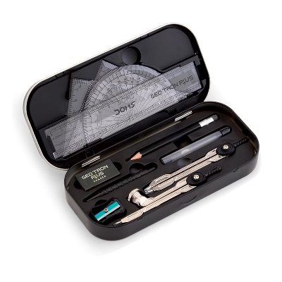 Picture of DOMS Geotron Plus Mathematical Drawing Instruments Box Geometry Sets