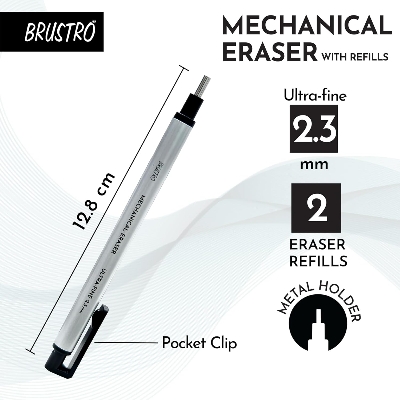 Picture of BRUSTRO Mechanical Precision Retractable Zero Eraser 2.3mm