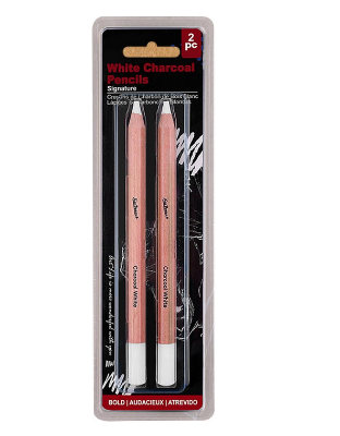 Picture of Giorgione 2 Pcs White Charcoal Pencils Drawing Pencils Highlight Pencil Sketching Pencil For Drawing Sketching And Shading
