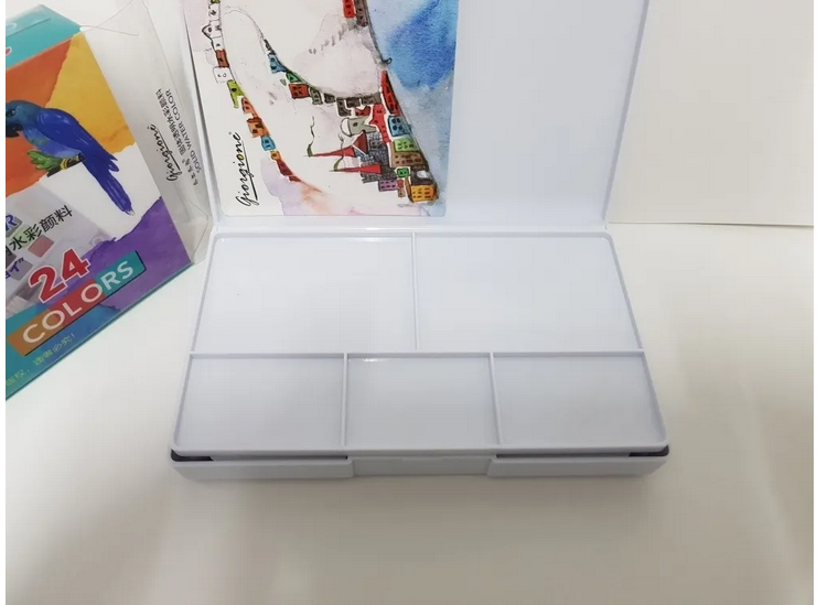 Picture of Giorgione 24 pcs Solid Watercolor Paint Set With Brush and Waterbrush Pen