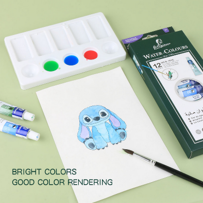 Picture of Giorgione Professional 12 Colors Watercolor Paint Set 12ml Tube Non-Toxic for Paper and Canvas for Artists' Drawings