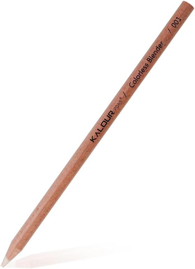 Picture of KALOUR Colorless Blender and Burnisher Pencils Set,Non-pigmented, Wax Based Pencil,perfect for Blending Softening Edges,ideal for Colored Pencils,Art Supplies for Artists Beginners(6 Pencils Total)