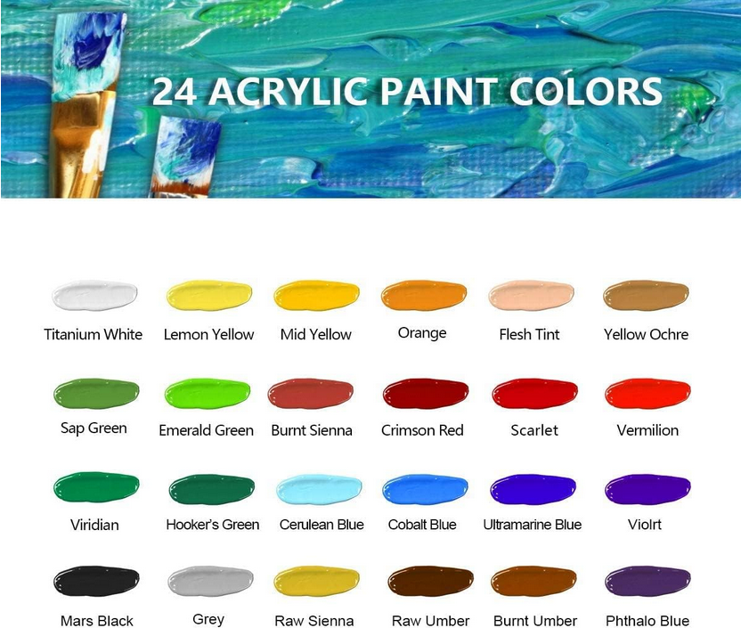 Picture of Giorgione High Quality Acrylic Painting Set 24 Color 12ml