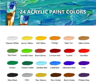 Picture of Giorgione High Quality Acrylic Painting Set 24 Color 12ml