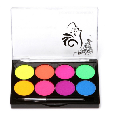 Picture of Face & Body Paint Set Glow In The Dark Water Based 8 Colors