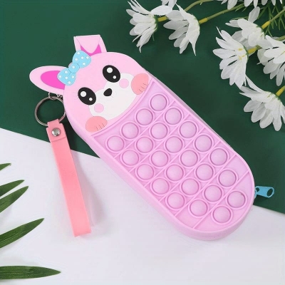 Picture of Cute pop it Pencil Bag Multicolor