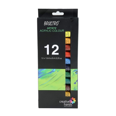 Picture of Brustro Artist Acrylic Colour Set of 12 x 12ml