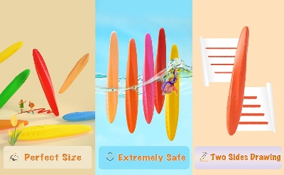 Picture of Y Plus Triangular Peanut Crayon 24 Pcs