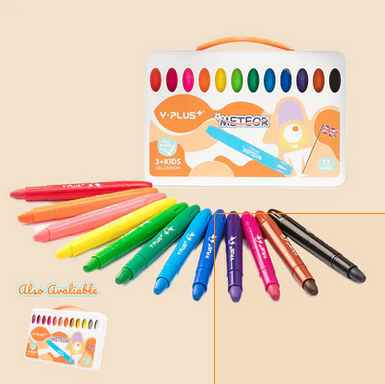 Picture of Y Plus Meteor Gel Crayon 12 pcs