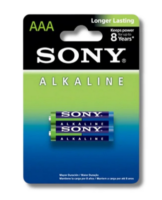 Picture of Sony Battery AAA Alkaline Non Rechargable battery pack of 2 pcs