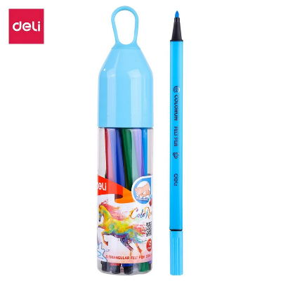 Picture of Deli EC10506 Water color Felt Pen 12 Colors tube