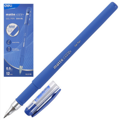 Picture of Deli	EG64-BL Gel Pen Blue . pack of 12 pcs
