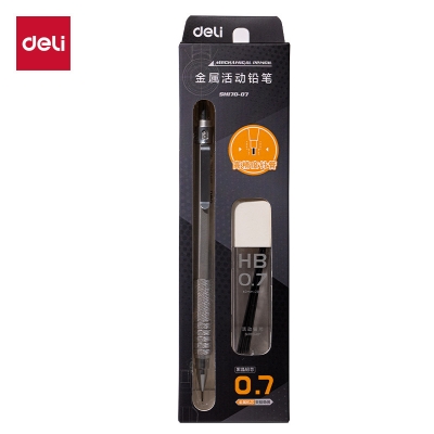 Picture of Deli SH170 Metal Mechanical Pencil HB 0.7 MM with lead and Eraser