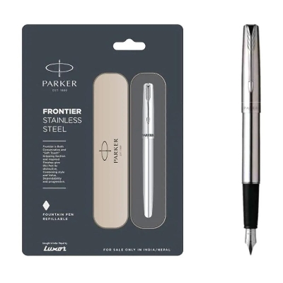 Picture of Parker Frontier Stainless Steel Fountain Pen With Stainless Steel Trim