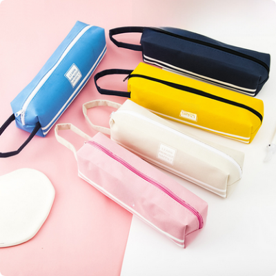 Picture of Student Simple Portable Oxford Cloth Pencil Bag Large Capacity Stationery Storage Pencil Bag Creative School Season Stationery Bag