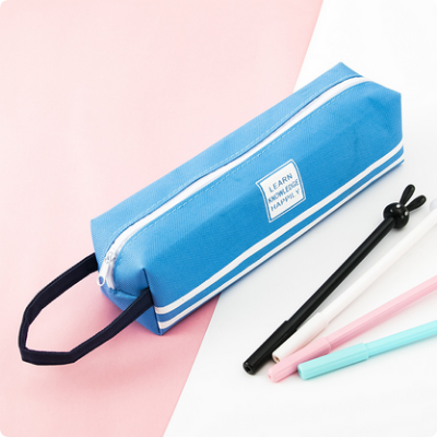 Picture of Student Simple Portable Oxford Cloth Pencil Bag Large Capacity Stationery Storage Pencil Bag Creative School Season Stationery Bag