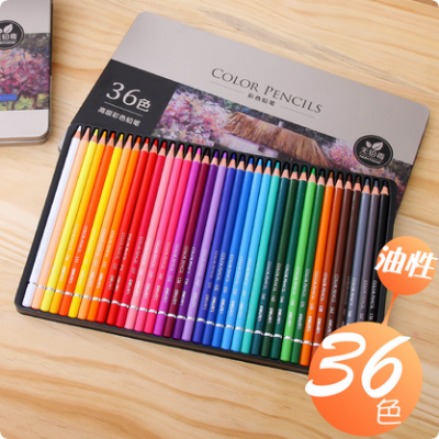 Picture of Deli 6566 color lead color pencil iron box 36 Color