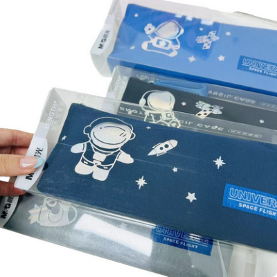 Picture of Morning light flies to the universe inverted trapezoid pencil case male astronaut stationery bag cartoon large capacity dirty stationery pencil case