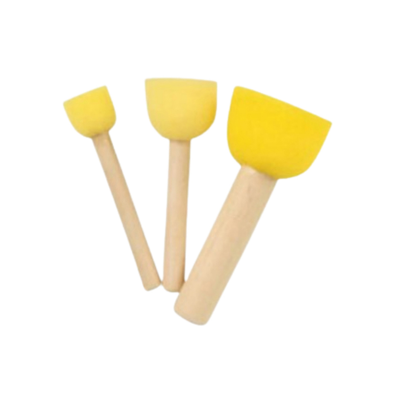 Picture of Yellow Keep Smiling Foam Brush (3 Pcs)