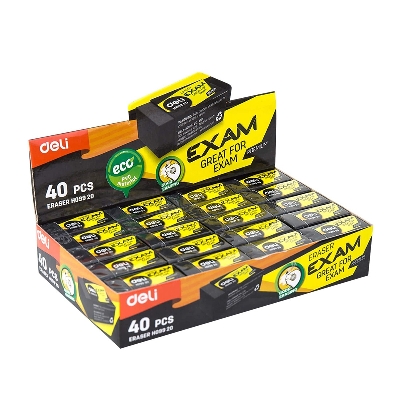 Picture of Deli	EH09920 Black Eraser small 40 Pcs