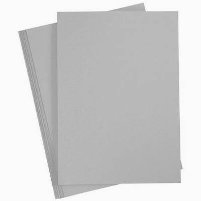 Picture of Grey Paper Loose Sheets in Pack of 10, 300gsm A4 size , Ideal for Craft Purposes, drawing, sketching etc. Ideal for : Dry Media, Pens, Inks, Coloured Pencils, Graphite Pencils, charcoals, White Charcoal, Soft Pastels, oil pastels and chalk. Ideal For Prof