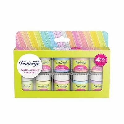 Picture of Fevicryl Acrylic Colours Pastel Shade 15ml 10 Shade