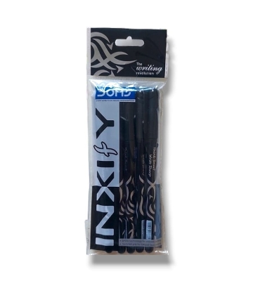 Picture of DOMS INXIFY BALL PEN BLACK 5PCS PACKET
