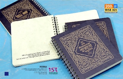 Picture of Drawing Book Sketch Book Writing Book Journal Art Book
(For Sketch and Drawing)
BDT: 200

Description:
600 gsm pasting virgin board, wiro binding
inner 120 gsm old kornofuly paper
6.0 x 5.5 x 0.6 inch, 120 pages
fresh old texture inner print