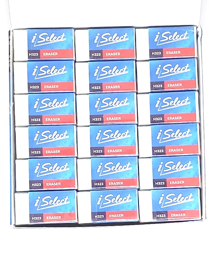 Picture of Deli i-Select H323  Dust Free White Eraser - 4 Pcs