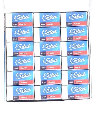 Picture of Deli i-Select H323  Dust Free White Eraser - 4 Pcs