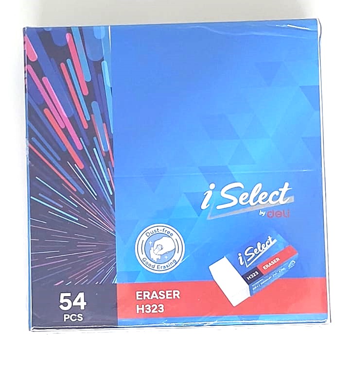 Picture of Deli i-Select H323  Dust Free White Eraser - 4 Pcs