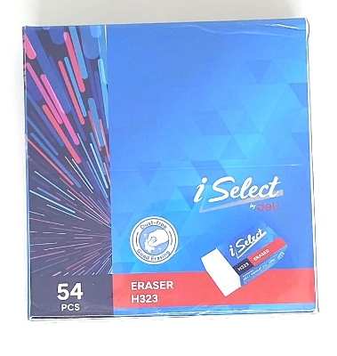 Picture of Deli i-Select H323  Dust Free White Eraser - 4 Pcs