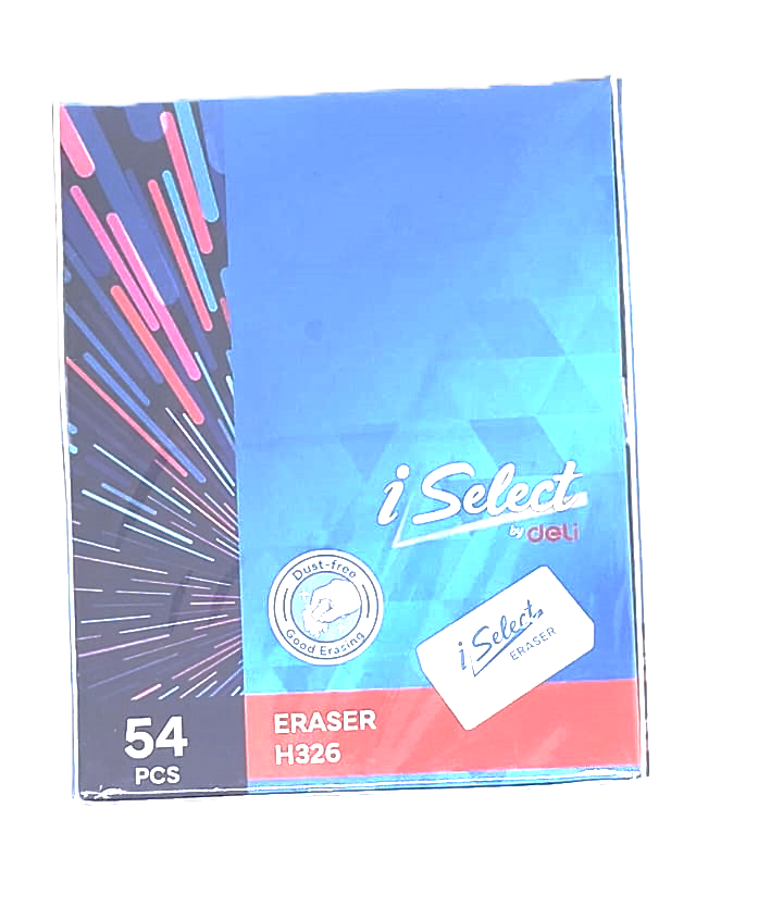 Picture of Deli i-Select H326  Dust Free White Eraser - 4 Pcs