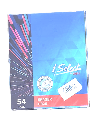 Picture of Deli i-Select H326  Dust Free White Eraser - 4 Pcs