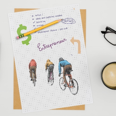 Picture of Dotted Loose Leaf Paper Sheets 110 GSM for Bullet Journaling, Artist Writing Drawing, Pack of 70 Sheets/140 Pages, White