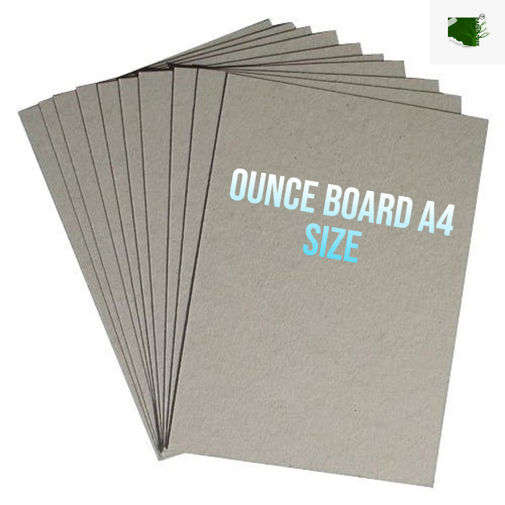Picture of Ounce Board Hard Paper Board Grey Bord For Packaging and multiporpose use A4 size 5 Sheets