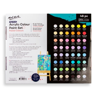 Picture of Mont Marte Acrylic Color Pastel Colors 48pc*36ml