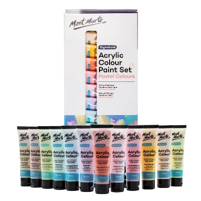 Picture of Mont Marte Acrylic Color Pastel Colors 12pc*36ml
