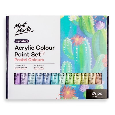 Picture of Mont Marte Acrylic Color Pastel Colors 24pc*36ml